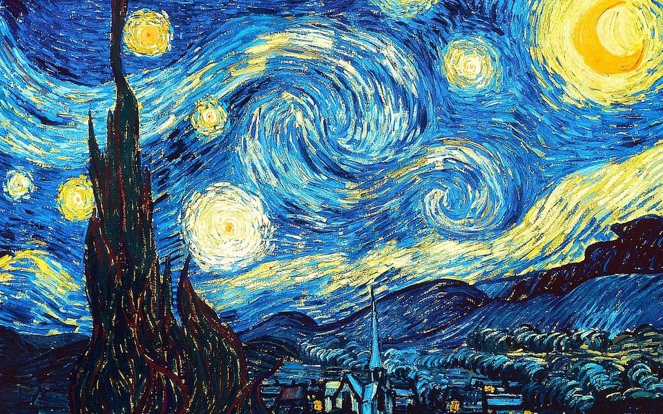 Starry Night (Vincent van Gogh) Jigsaw Puzzle reference image